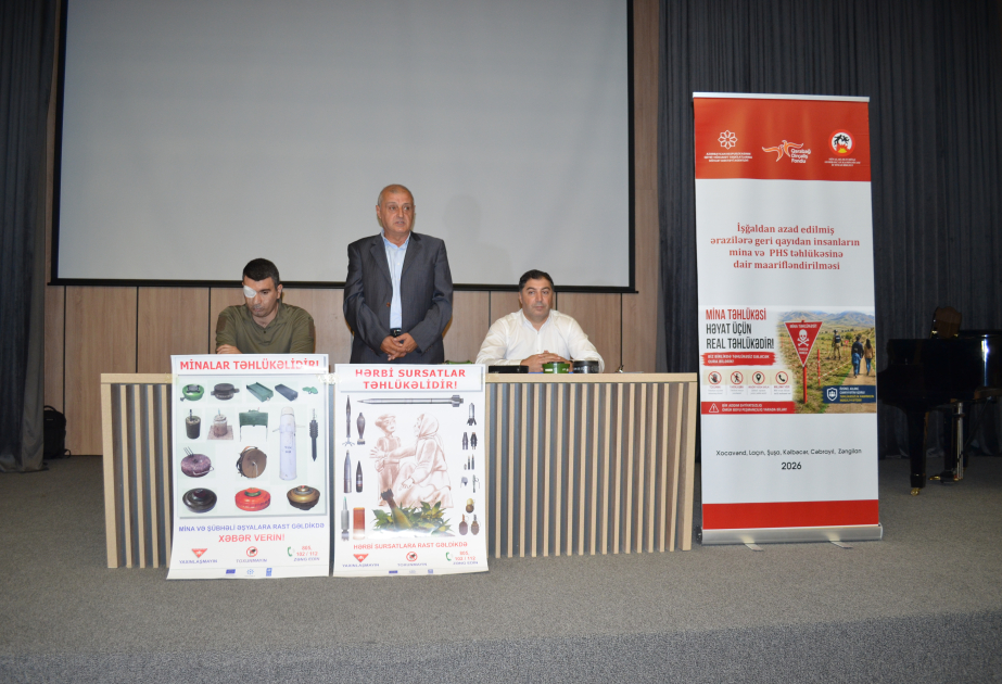 Partlayıcı sursatların təhlükəsinə dair maarifləndirmə tədbirləri davam etdirilir