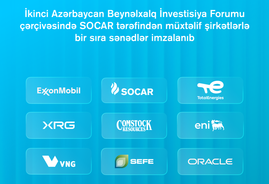 SOCAR firma acuerdos con diversas empresas en el marco del II Foro Internacional de Inversiones de Azerbaiyán