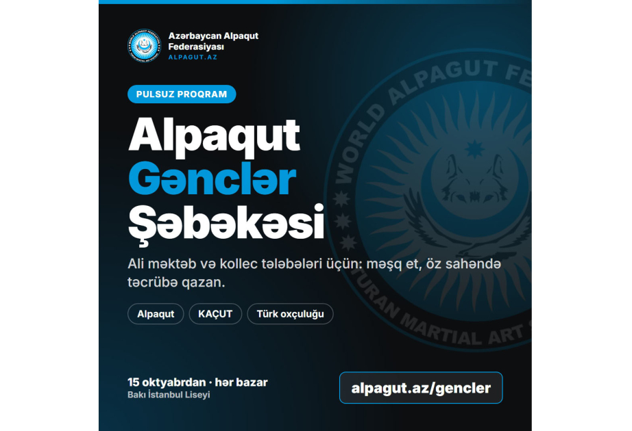 Tələbələr üçün pulsuz proqram: “Alpaqut Gənclər Şəbəkəsi” oktyabrın 15-dən başlayır