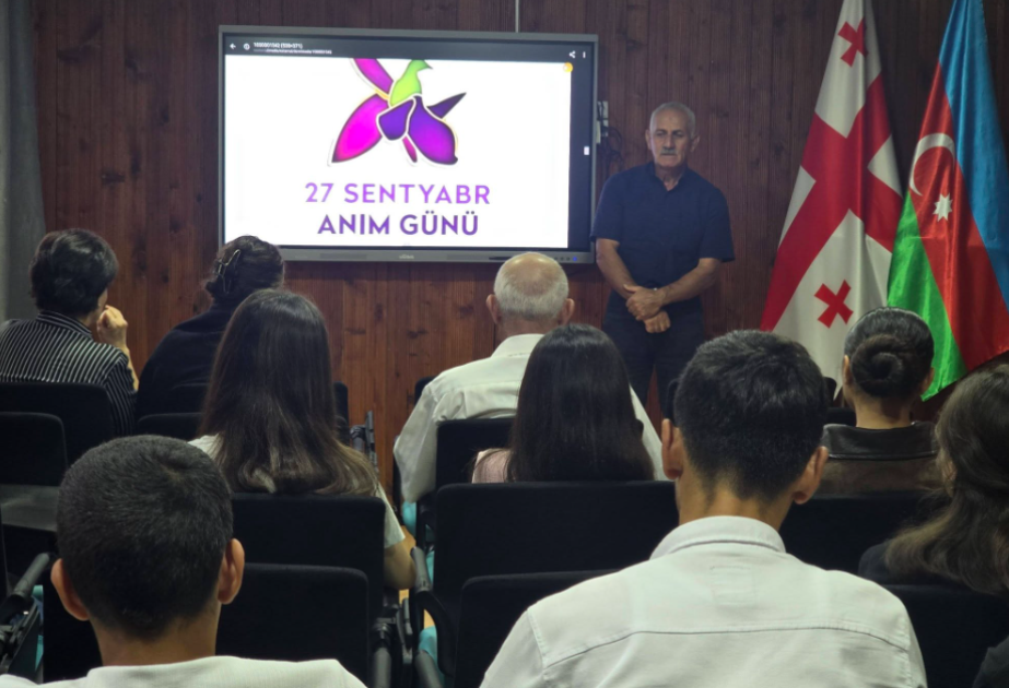 “44 gündə yazılan şanlı tarix” - Bolnisidəki soydaşlarımız şəhidləri anıblar