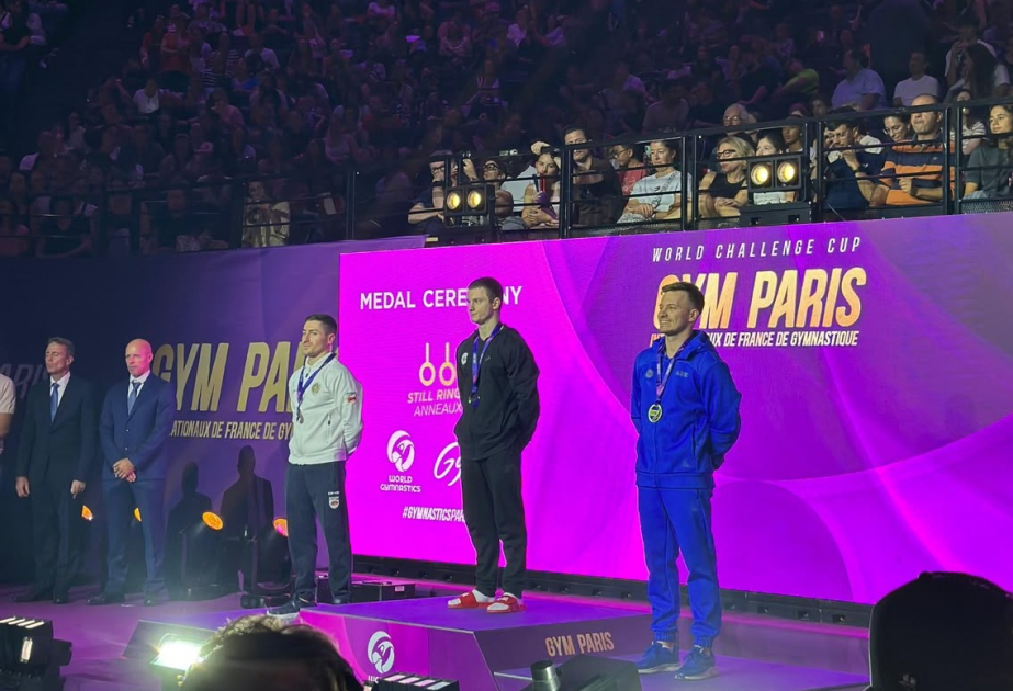 Azərbaycanın idman gimnastı Parisdə bürünc medal qazanıb