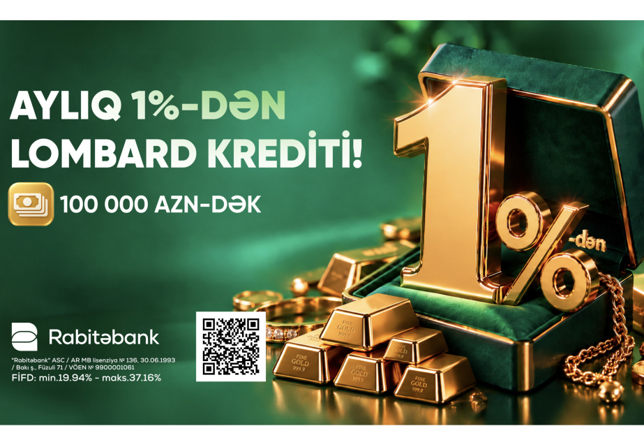 ® Qızıl payız fürsəti lombard kreditində aylıq cəmi 1 faizdən başlayır