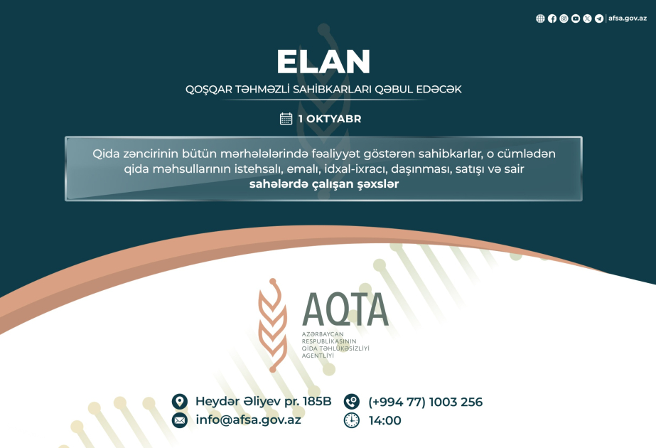 AQTA-nın sədri sahibkarları dinləyəcək
