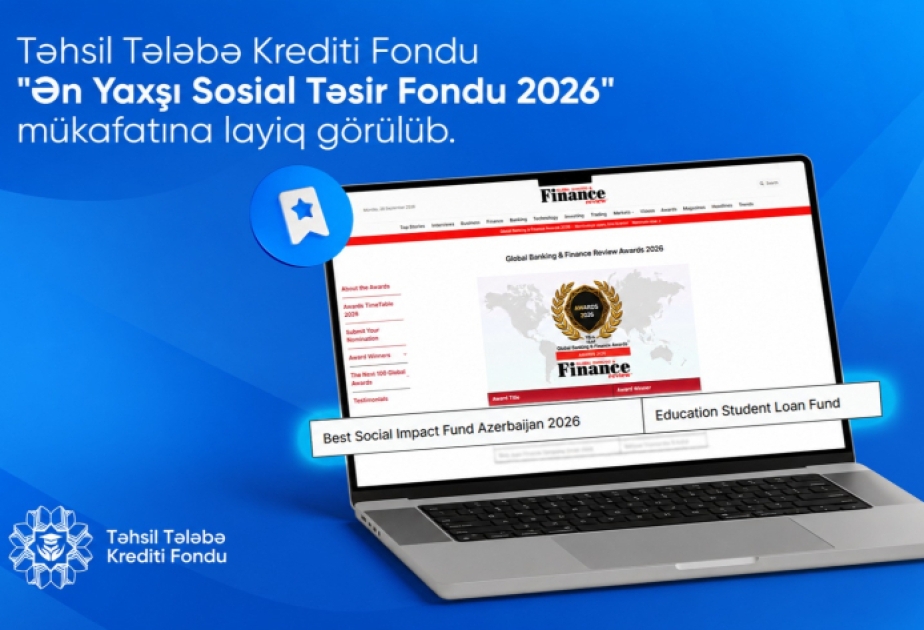 Təhsil Tələbə Krediti Fondu növbəti beynəlxalq mükafata layiq görülüb