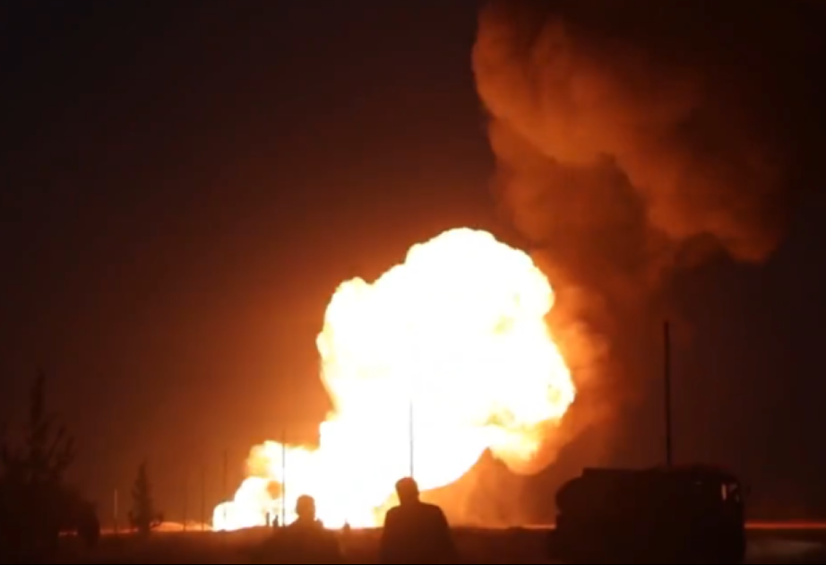 Suriyada qaz boru kəmərində güclü yanğın baş verib