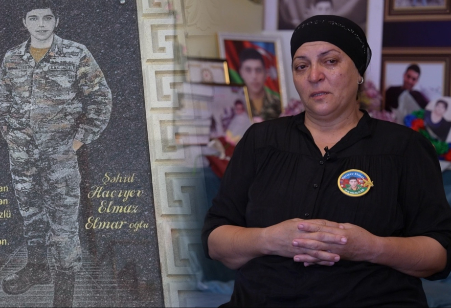 “Şəhid olduğunu yuxumda görmüşdüm” - Elmaz Hacıyevin anası VİDEO