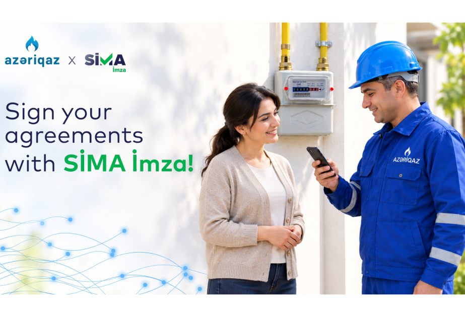 ® Azerigas subscribers to sign contracts digitally using SİMA