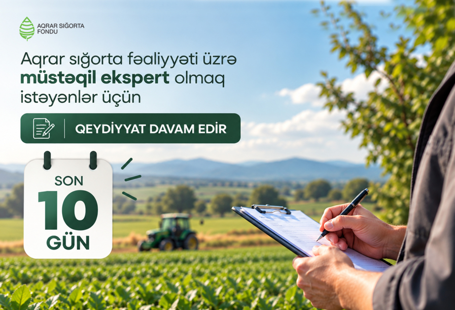Aqrar Sığorta Fondu bölgələrdə fəaliyyət göstərən mütəxəssisləri əməkdaşlığa dəvət edir