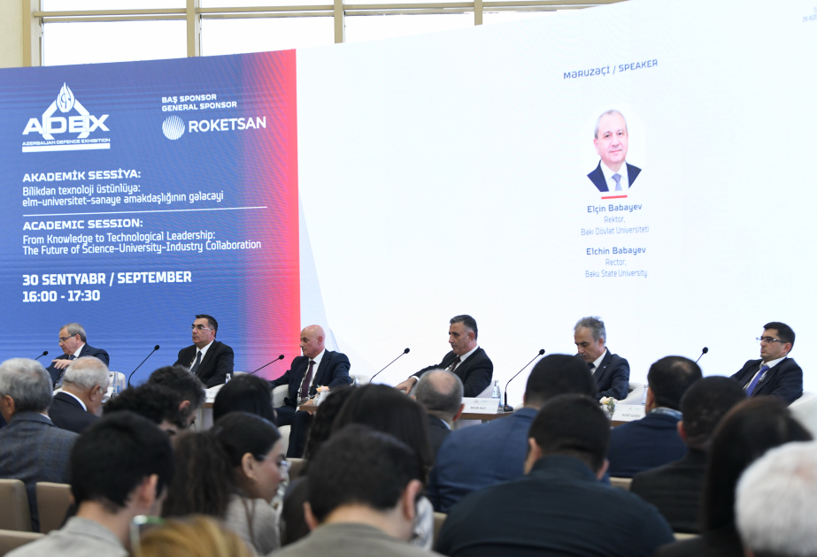 “ADEX 2026”: BDU rektoru elm–universitet–sənaye əməkdaşlığının vacibliyini diqqətə çatdırıb