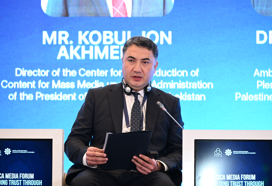 Kobuljon Əhmədov: Media müasir dünyada dialoqun daha da möhkəmləndirilməsində vacib amildir