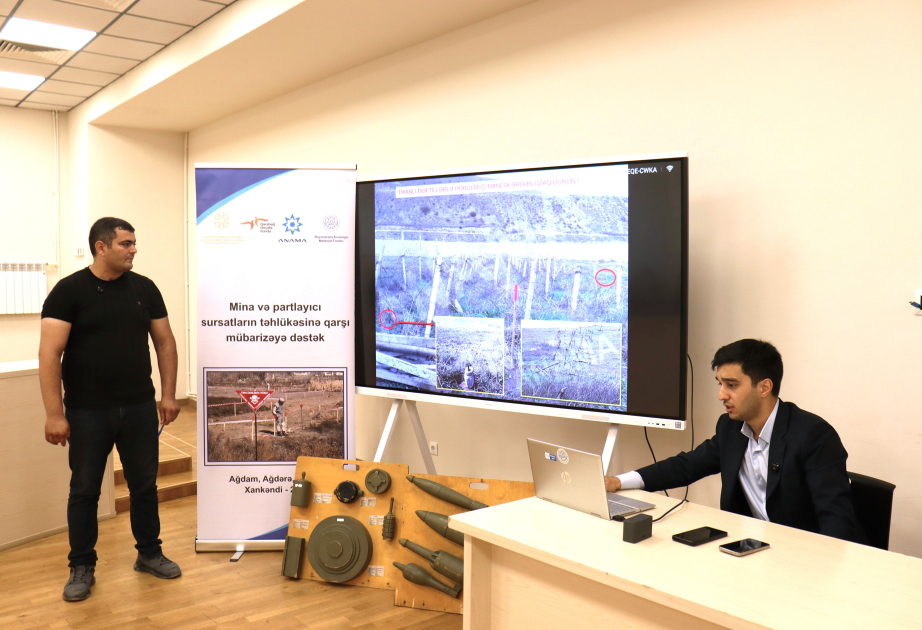 Xankəndidə mina təhlükəsinə dair yekun maarifləndirmə təlimləri təşkil edilib