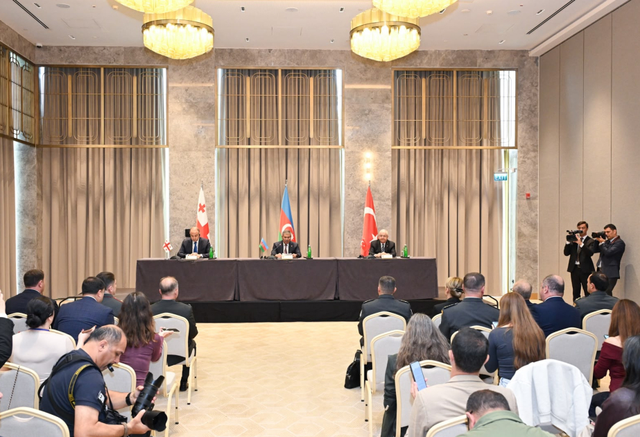 Shusha hosts trilateral meeting of defense ministers of Azerbaijan, Georgia, and Türkiye