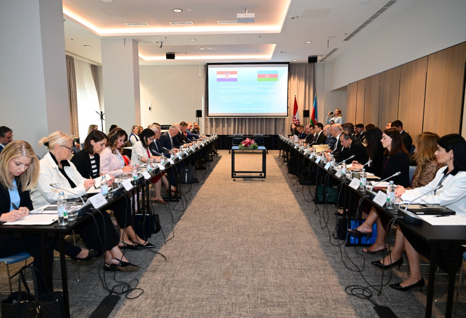 Se celebró la 4.ª reunión de la Comisión Conjunta para promover la cooperación económica entre Azerbaiyán y Croacia