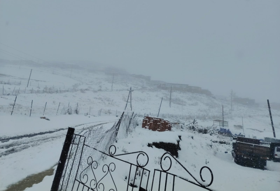 Qrız, Xınalıq, Qusar və Şahdağda qar yağır - Faktiki hava