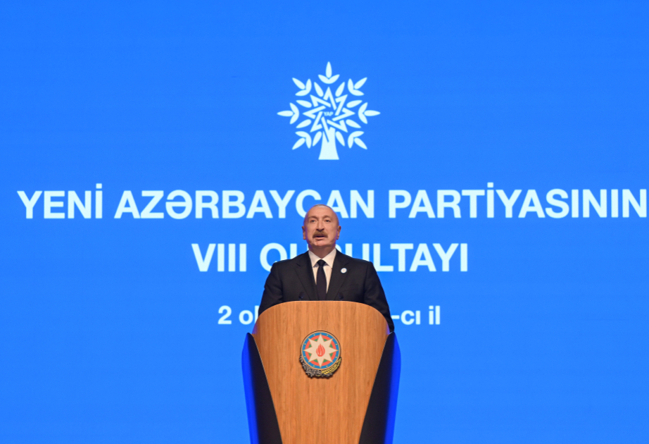 YAP-ın VIII Qurultayında qarşıya qoyulan vəzifələr gələcək uğurlar, zəfərlər üçün yol xəritəsidir  ŞƏRH