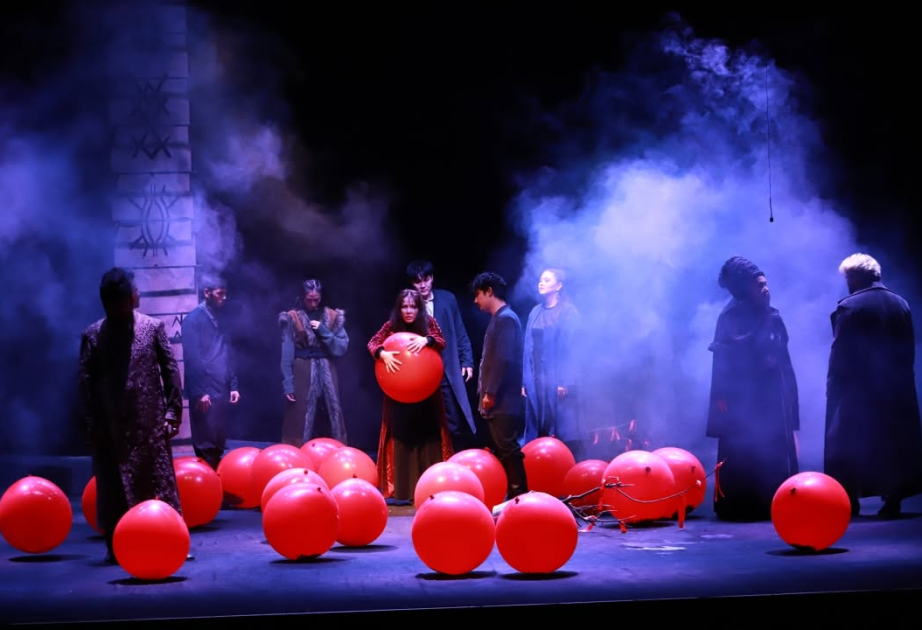 Qazaxıstan teatr kollektivinin Şəkidəki çıxışı maraqla qarşılanıb