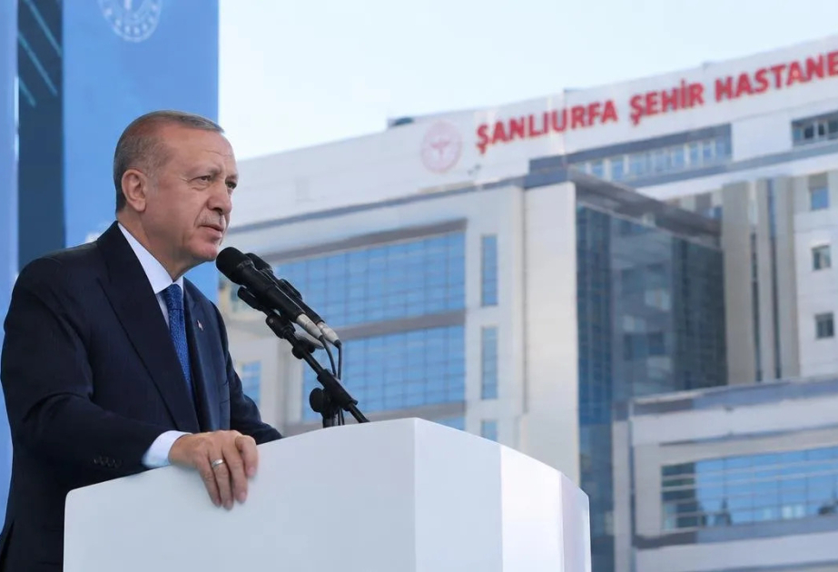 Türkischer Präsident weiht neue Straßenkreuzung am Aserbaidschan-Boulevard in Şanlıurfa ein