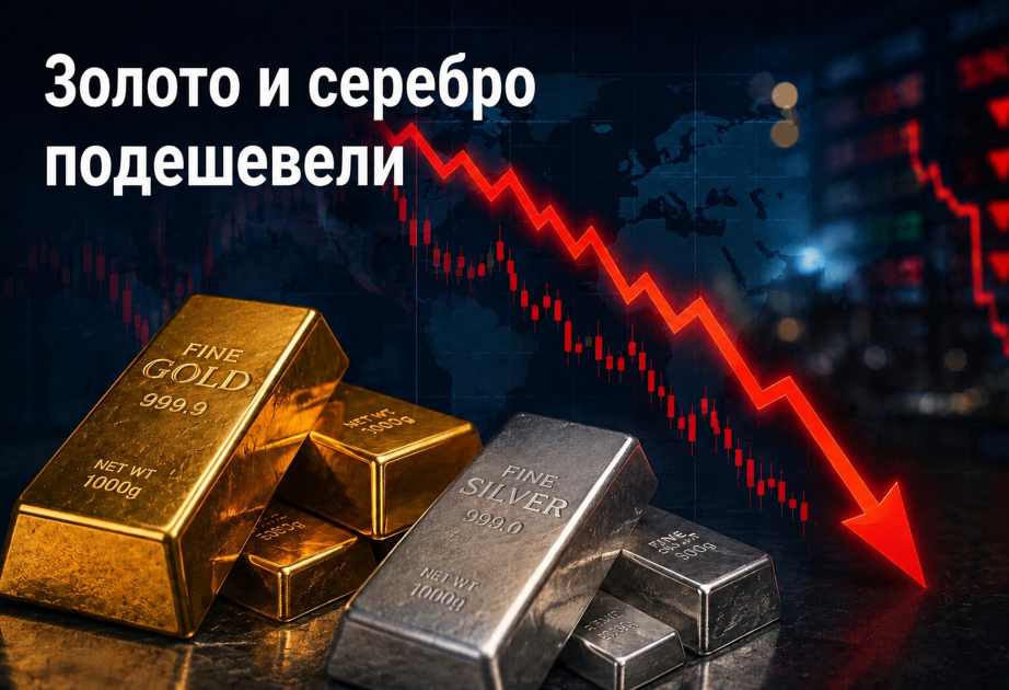 Золото и серебро подешевело