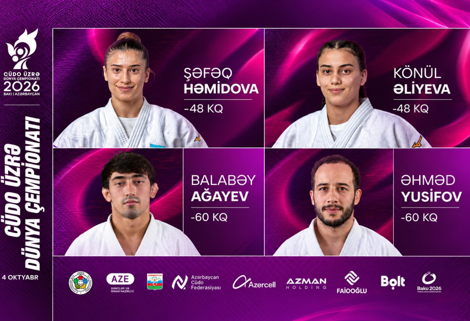 Les Championnats du monde de judo débutent à Bakou : quatre judokas azerbaïdjanais en lice dès la première journée