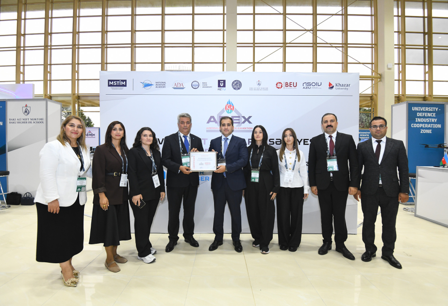 BMU “ADEX 2026” sərgisində milli tədqiqatlara töhfəsinə görə təltif olunub