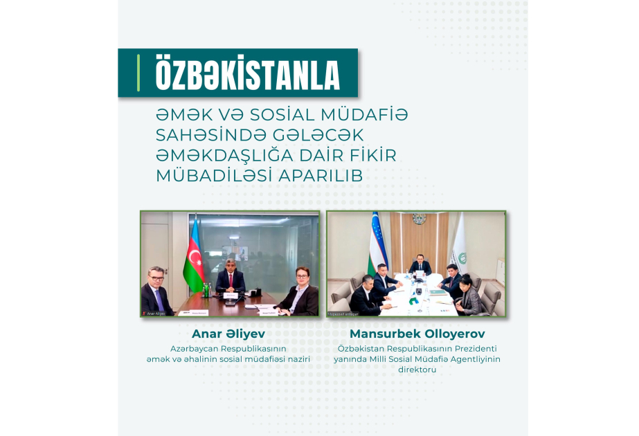 Özbəkistanla əmək və sosial müdafiə sahəsində gələcək əməkdaşlığa dair fikir mübadiləsi aparılıb
