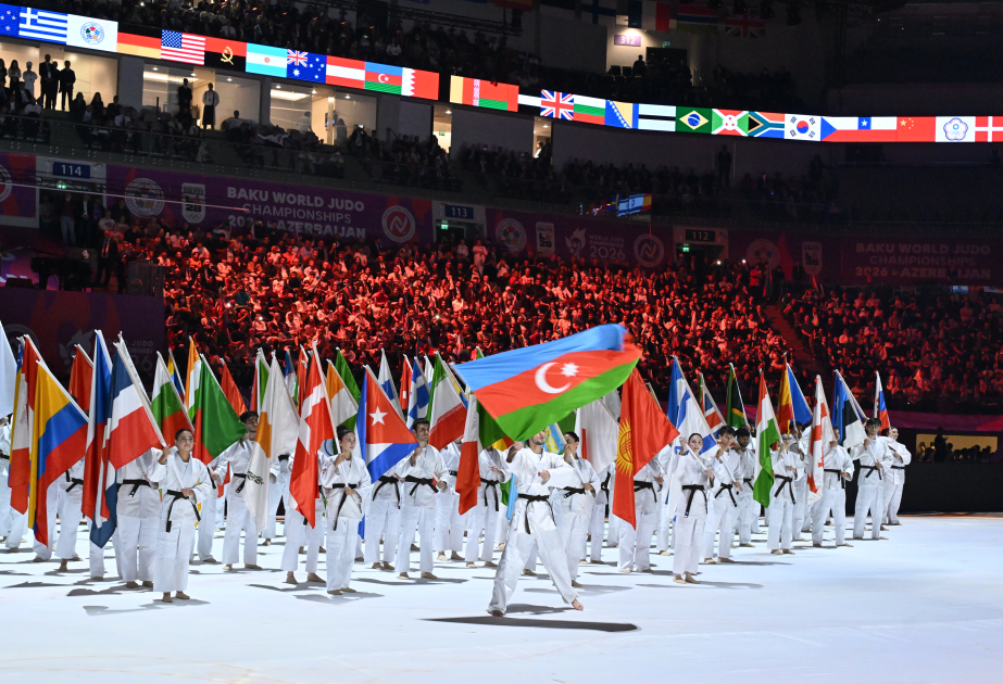 Bakıda cüdo üzrə dünya çempionatının təntənəli açılış mərasimi keçirilib - YENİLƏNİB