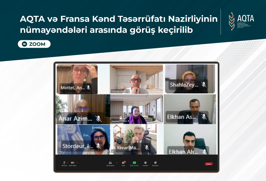 AQTA: Fransanın aidiyyəti qurumları ilə heyvanların identifikasiyası sahəsində təcrübə mübadiləsi aparılıb