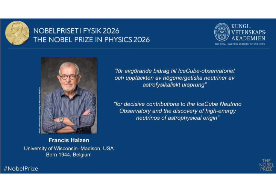 Fizika üzrə Nobel mükafatı laureatının adı açıqlanıb
