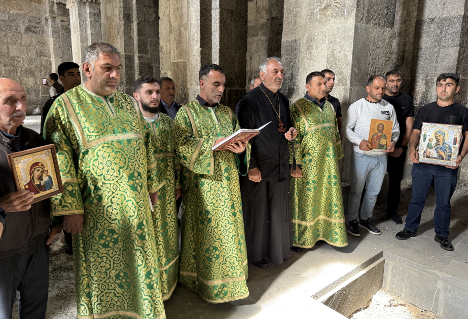 Representatives of Albanian-Udi Christian Community visit Aghoghlan Monastery in Lachin
