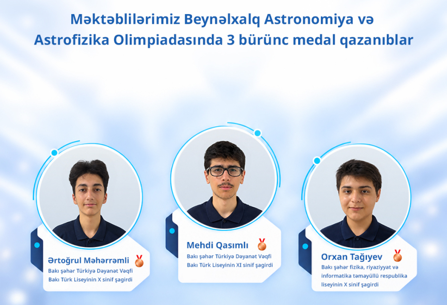 Aserbaidschanische Schüler gewinnen drei Medaillen bei internationaler Astronomie- und Astrophysik-Olympiade