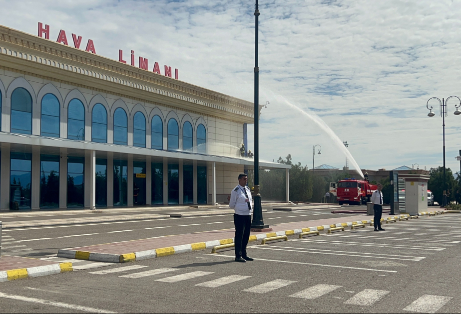 Naxçıvan Beynəlxalq Hava Limanında fövqəladə hallara hazırlıq üzrə birgə məşq baş tutub