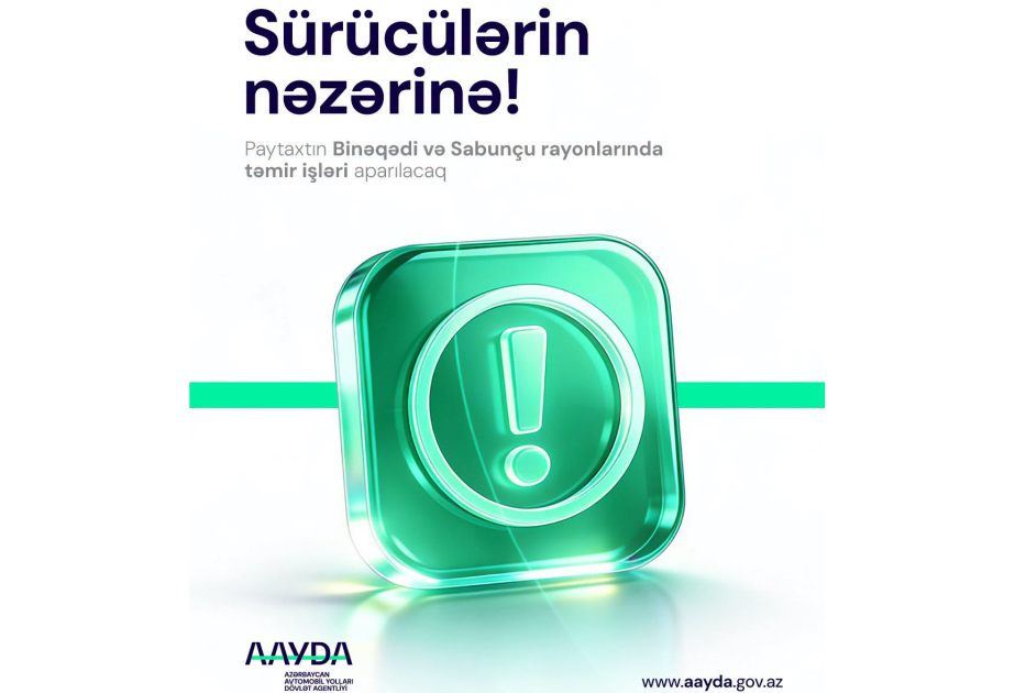 Binəqədi və Sabunçunun bəzi ərazilərində nəqliyyat vasitələrinin hərəkəti məhdudlaşdırılır