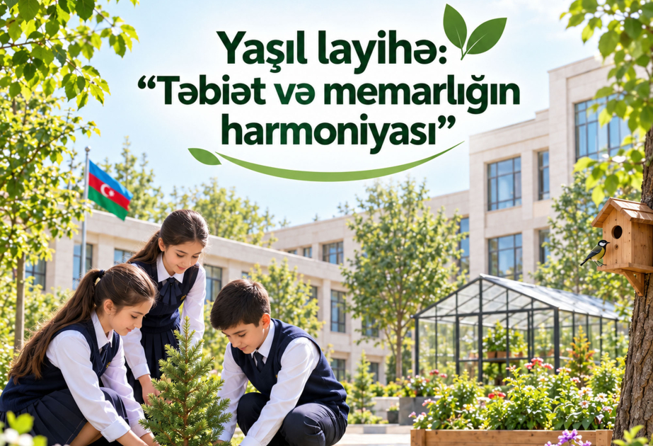 Bakı məktəblərində yeni ekoloji layihə: “Təbiət və memarlığın harmoniyası”