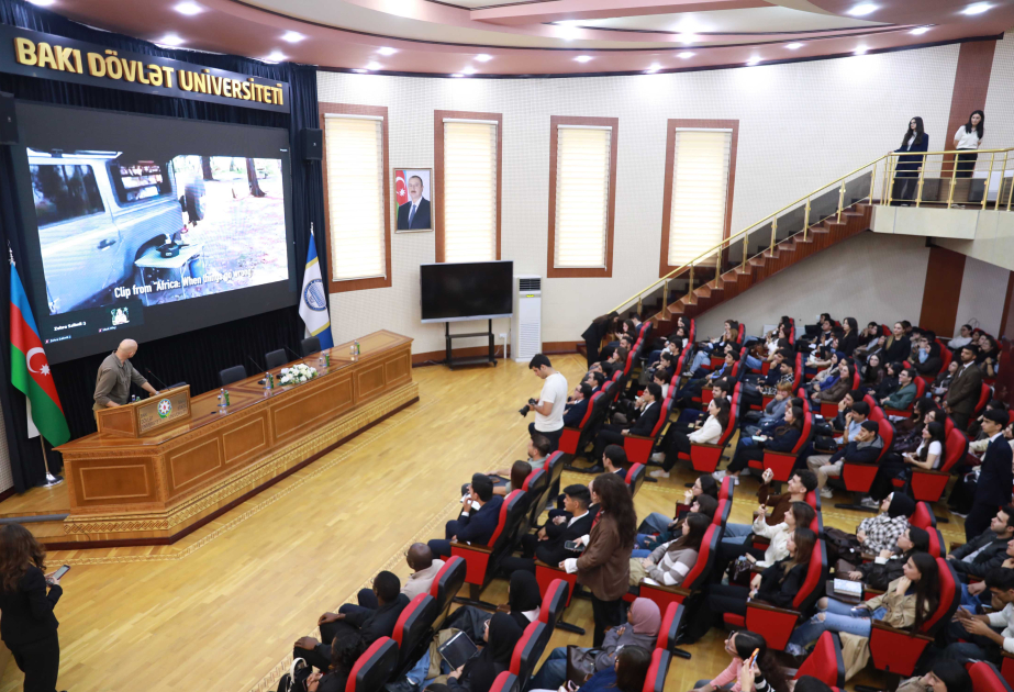 Beynəlxalq ekspertlər tələbələrə milli parkların idarə olunmasından danışıblar