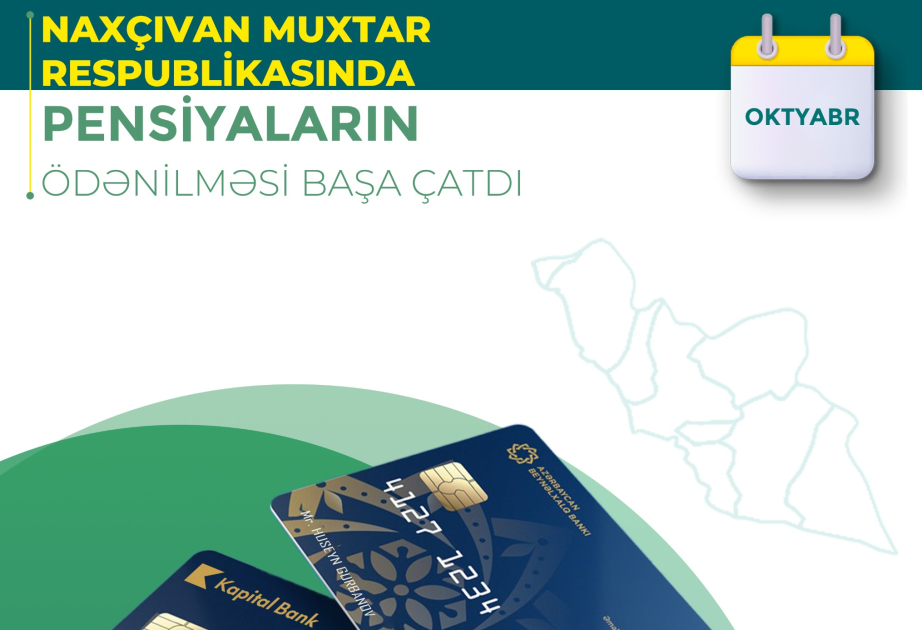 Naxçıvanda oktyabr ayının pensiyaları ödənilib