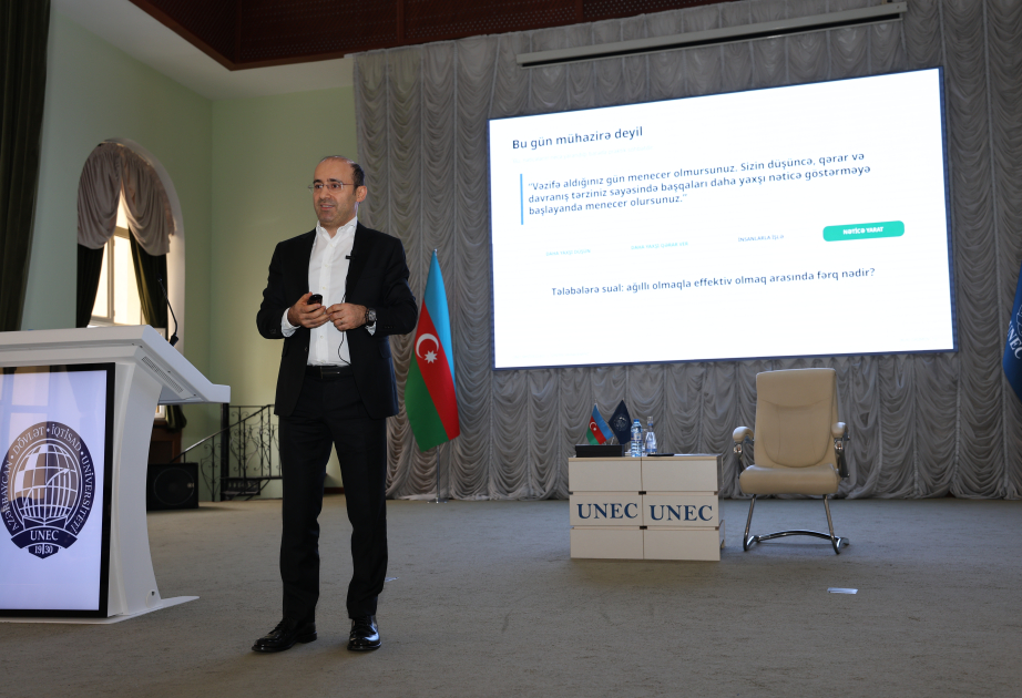 Karyera seçimi, qərarvermə və liderlik: UNEC-in məzunu tələbələrə təcrübəsindən danışıb