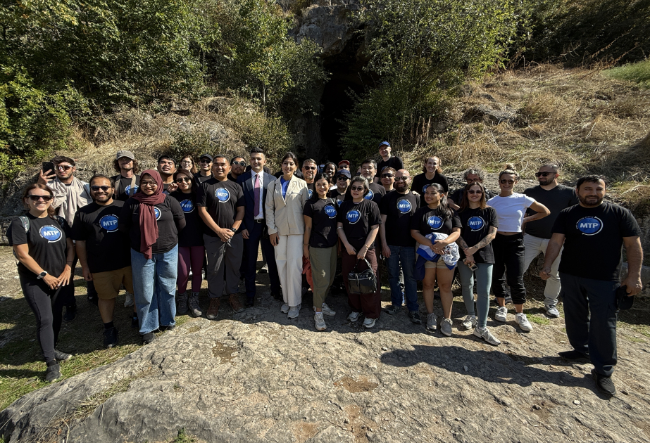 International travelers visit Azykh cave in Azerbaijan’s Khojavend district