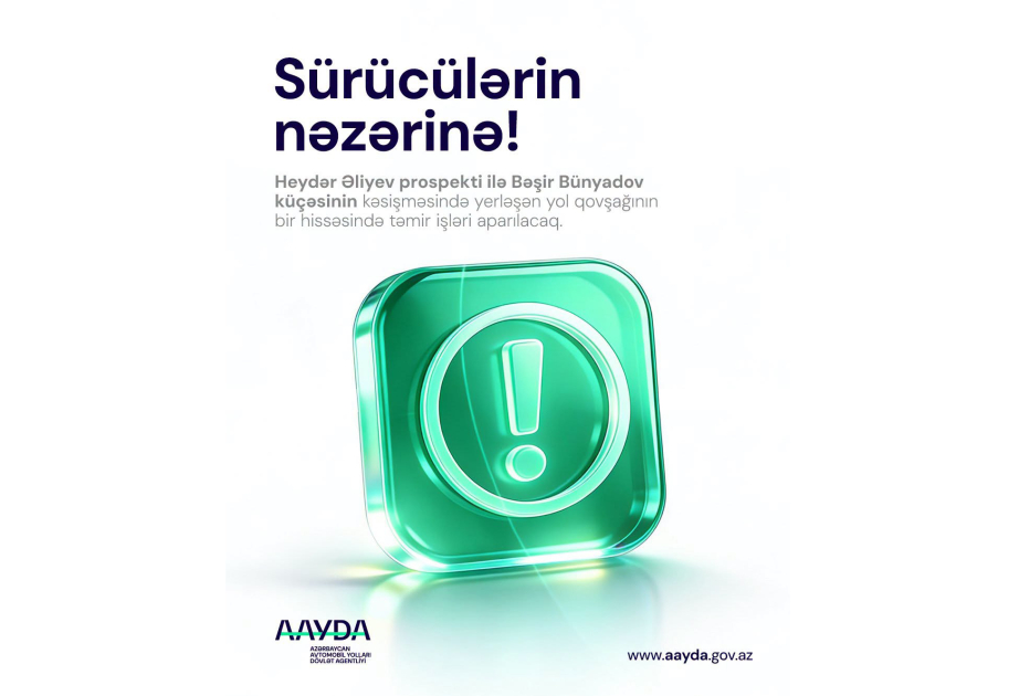 Bakının yol qovşaqlarından birində nəqliyyatın hərəkəti üç gecə tam məhdudlaşdırılacaq
