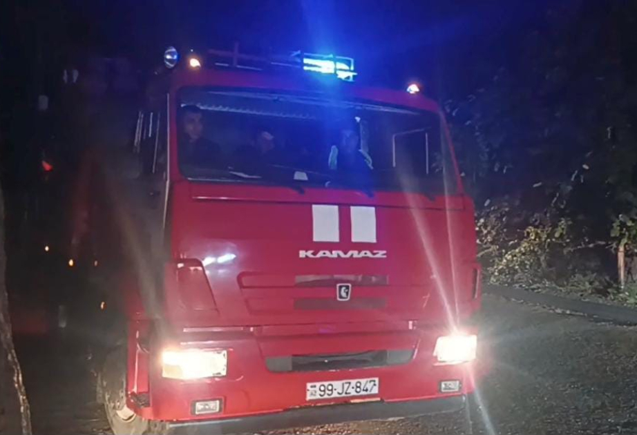 Tovuzda yaşayış binasında ildırım çaxması nəticəsində yanğın baş verib