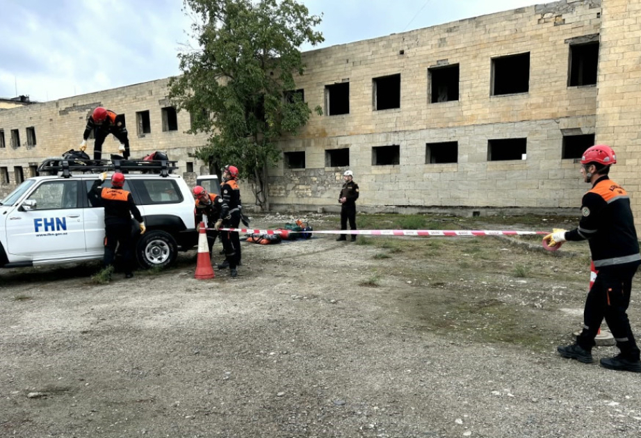 FHN Salyanda növbəti xilasetmə təlimi keçirib