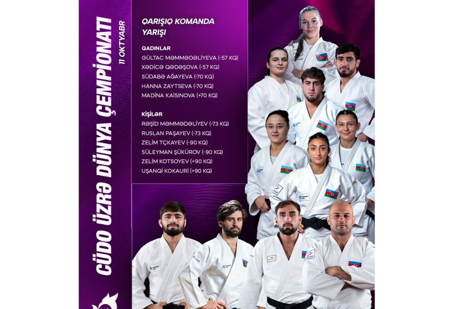 Judo-WM: Aserbaidschan trifft im Mixed-Team-Wettbewerb auf Österreich