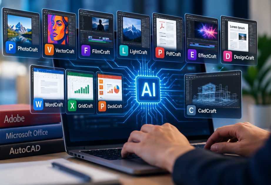 С помощью ИИ были созданы клоны всех программ Adobe, Microsoft Office и AutoCAD