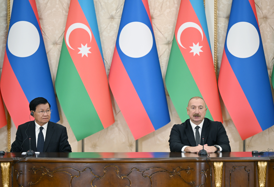 Les présidents azerbaïdjanais et laotien font des déclarations à la presse