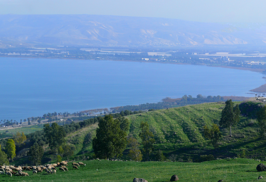 A 100-year low in available water at the sea of Galilee