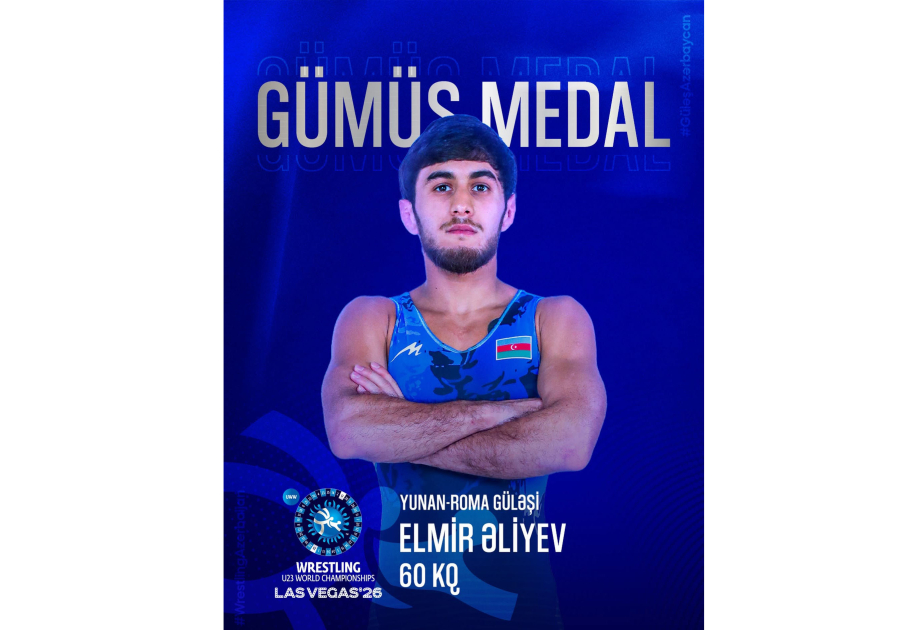 Azərbaycan güləşçisi dünya çempionatında gümüş medal qazanıb