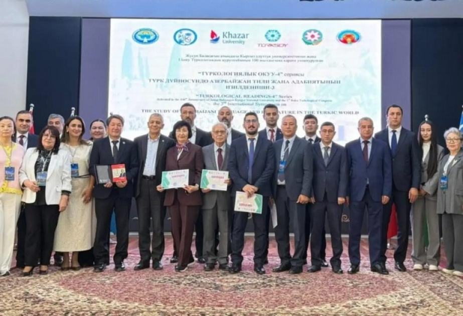 Dilçilik İnstitutunun əməkdaşları Bişkekdə keçirilən beynəlxalq simpoziumda iştirak ediblər