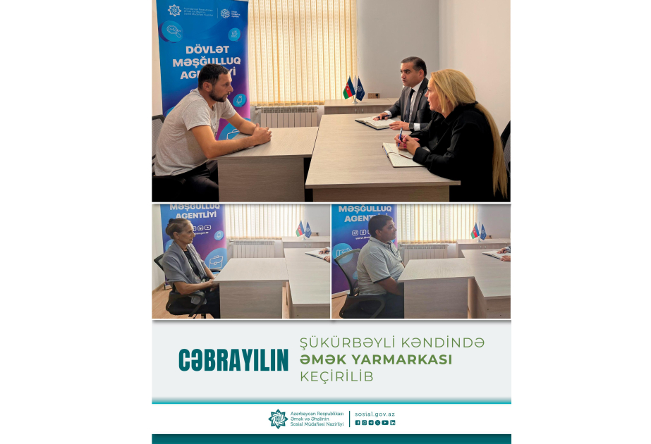 Cəbrayılın Şükürbəyli kəndində əmək yarmarkası təşkil olunub