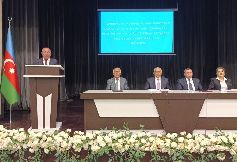 Tovuzda dövlət başçısının nitqindən irəli gələn məsələlər müzakirə olunub