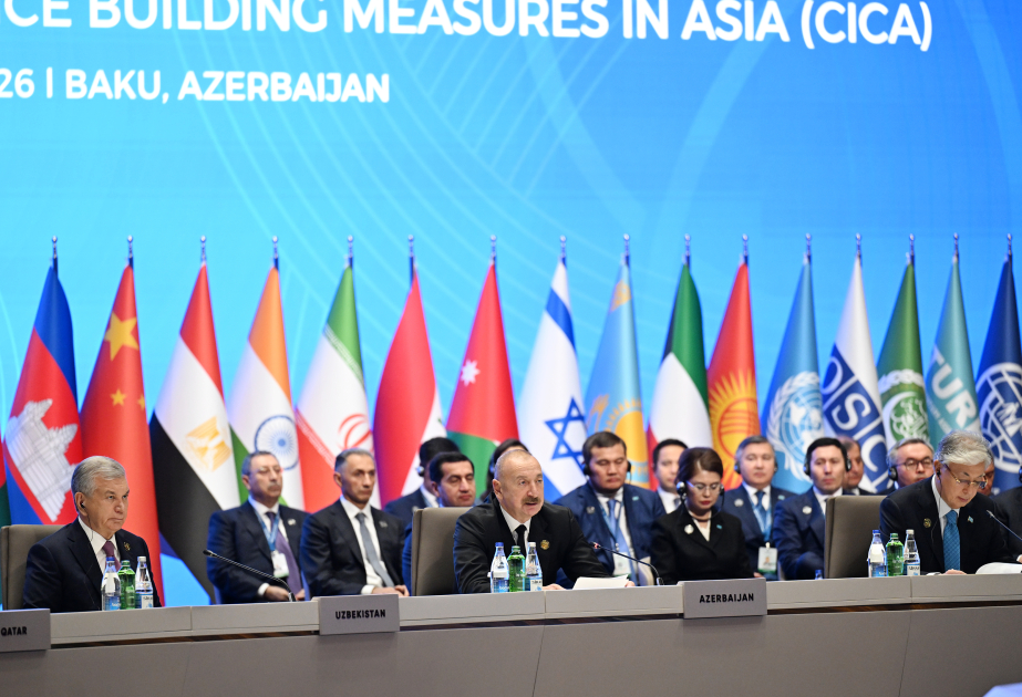 Präsident Ilham Aliyev hält Rede bei 7. CICA-Gipfel in Baku