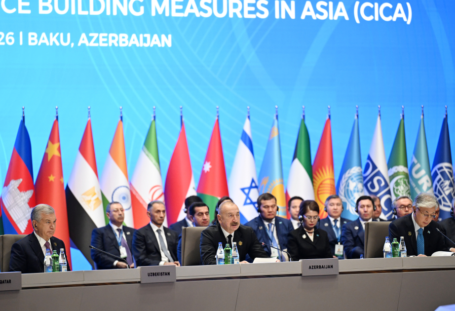 Bakú acoge la 7.ª Cumbre de la CICA  El Presidente Ilham Aliyev intervino en el evento